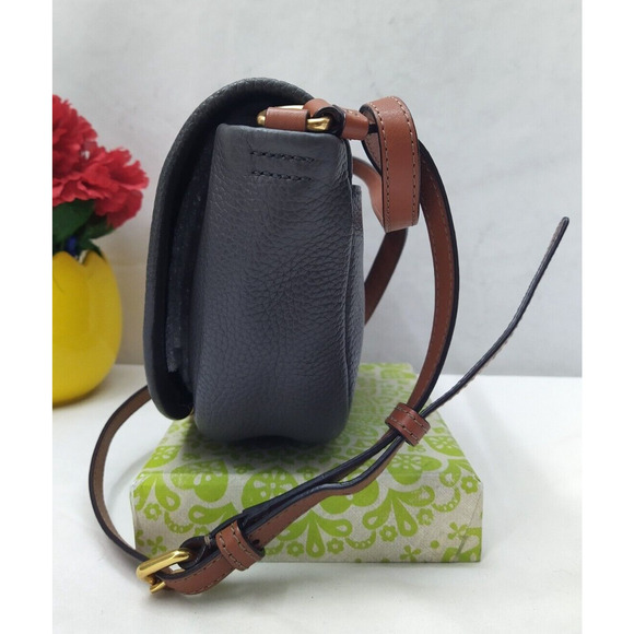 Marc By Marc Jacobs Gray Pebbled Leather Flap Closure Crossbody Bag - Picture 3 of 14